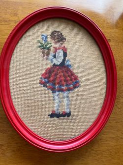 FRAMED NEEDLEPOINT ART