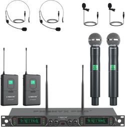 Phenyx Pro PTU-5000 4-Channel UHF Wireless Microphone System #2184G R5