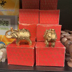 Good Luck Ceramic Elephants