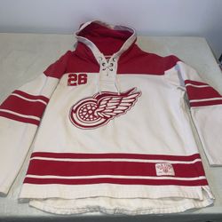 Detroit Red Wings Old Time Hockey NHL Hoodie Mens Xl Clean Causeway Collection
