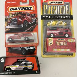 Matchbox fire rescue vehicles lot of 3