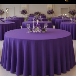 Purple Tablecloths