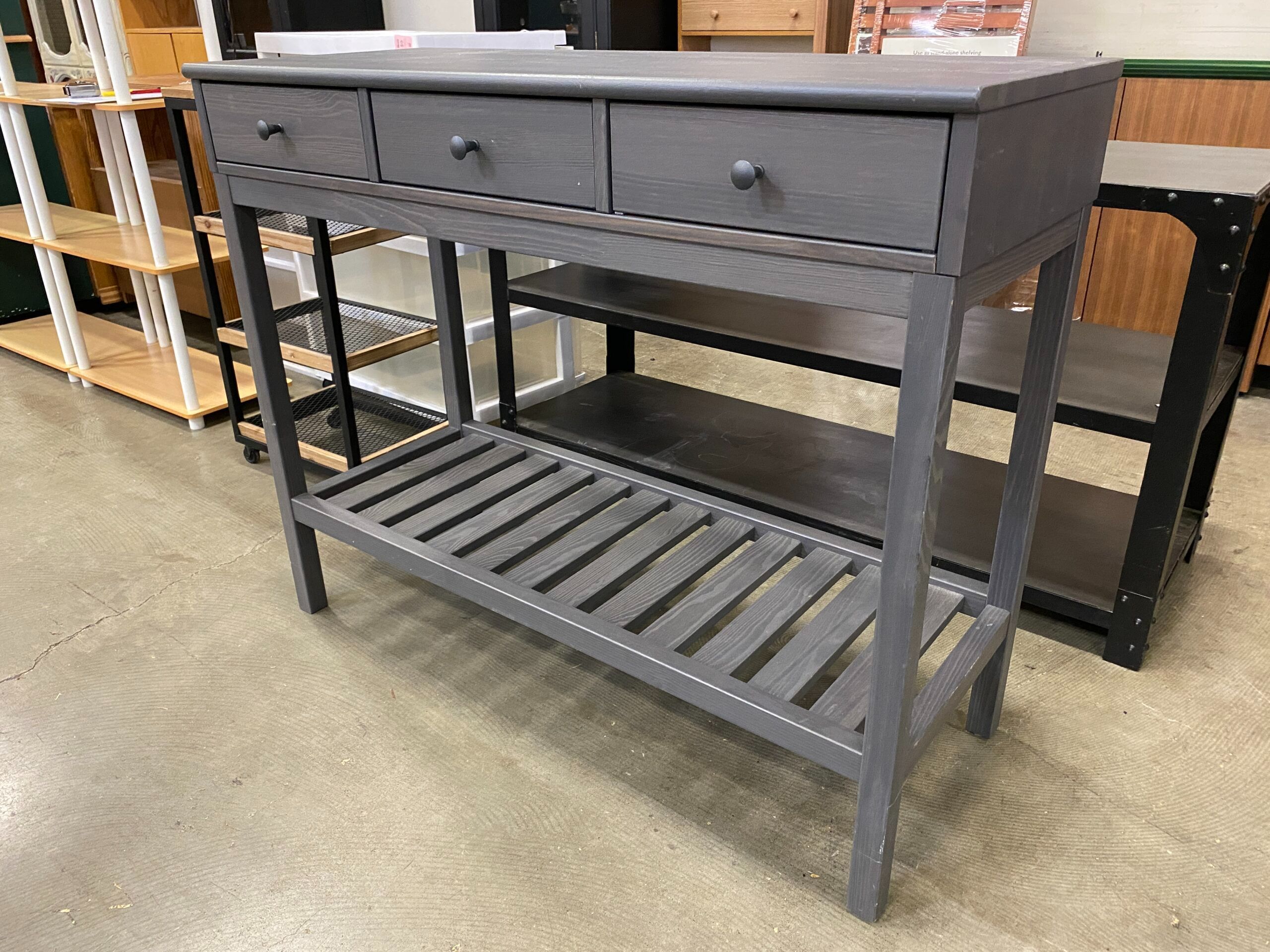 IKEA Panget Grey Console Table
