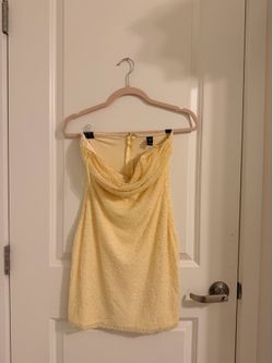 Sparkly baby yellow dress