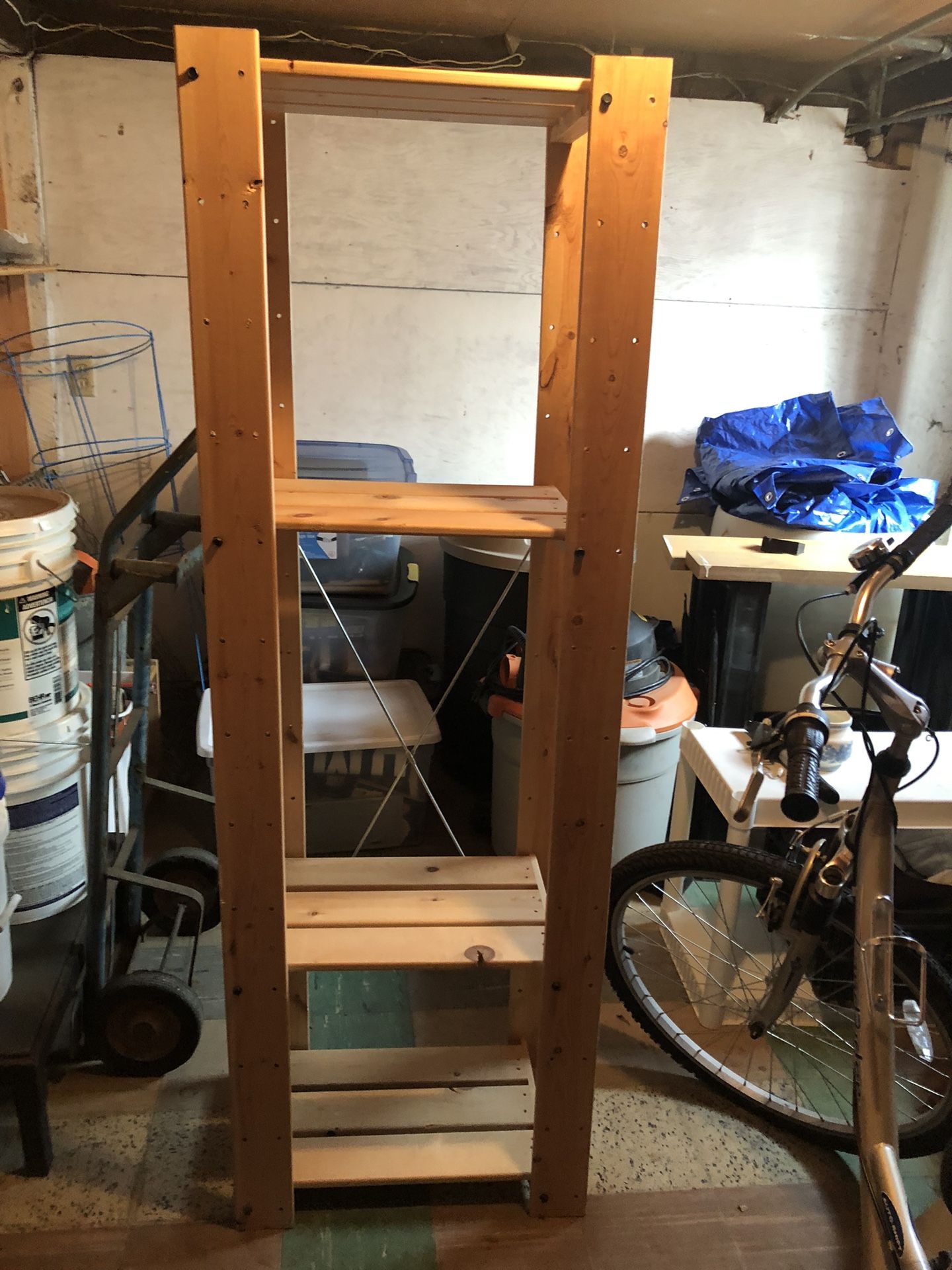 Wooden storage rack