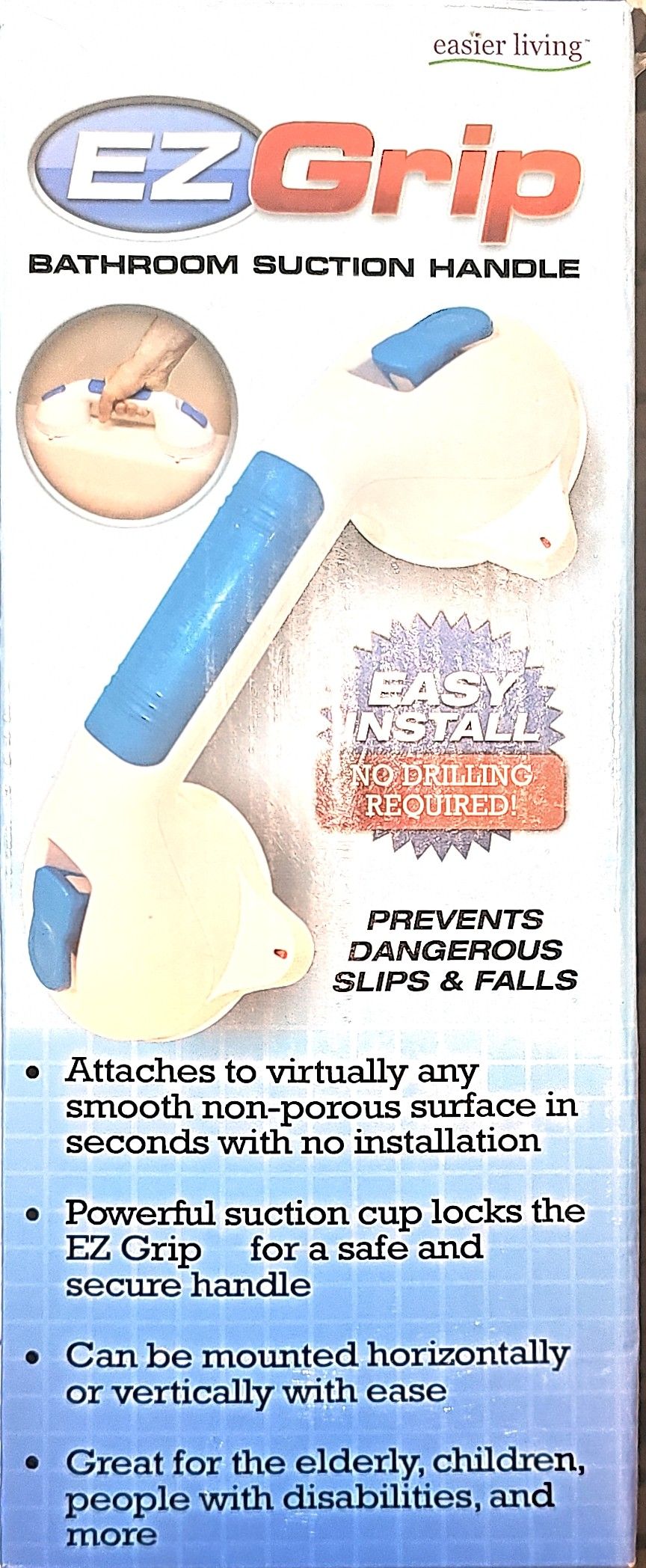 EZ Grip Bathroom Suction Handle Bath Tub Shower Toilet Grab Bar.