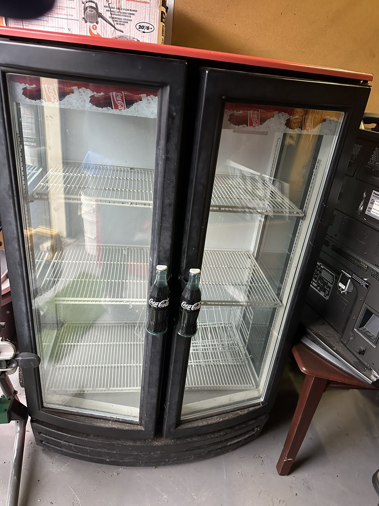 Old School Coke Refrigerator