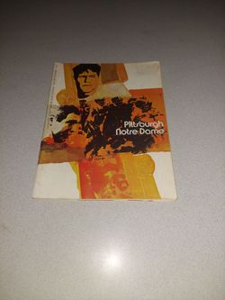 VINTAGE PITTSBURGH VS NOTRE DAME NOVEMBER 6, 1970 OFFICIAL PROGRAM