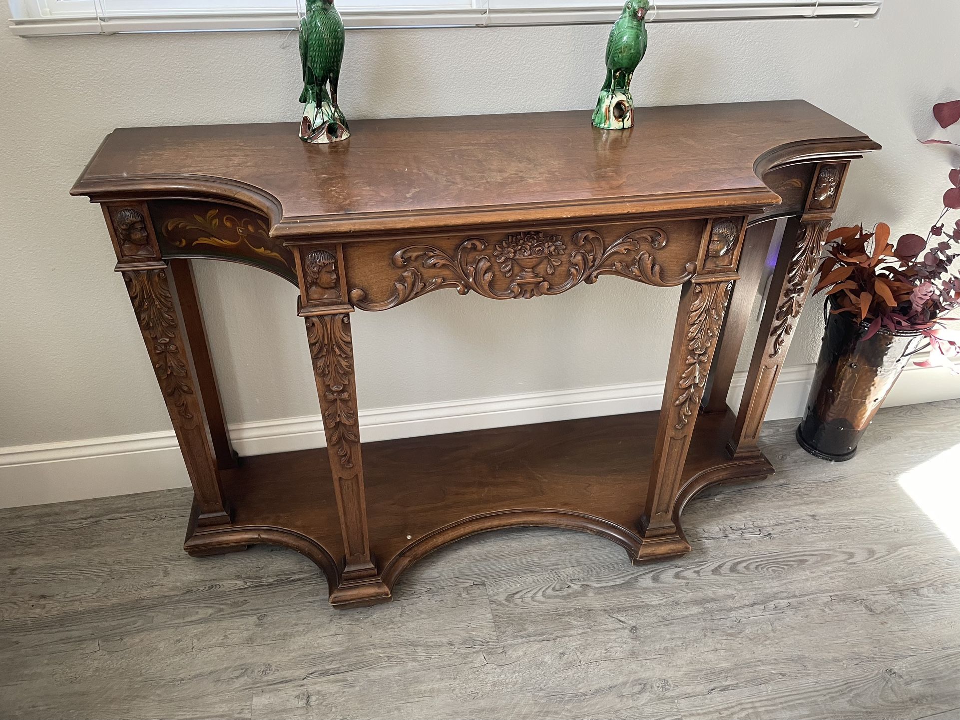 Antique 70 Yr Old Wall Table