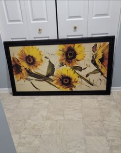 beautiful large 59 by 32 inch wall art. (MUST SELL TODAY!)