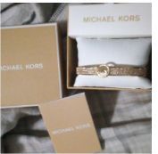Michael Kors Gold Crystal Bangle Bracelet