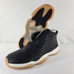 Air Jordan Future Premium Mens 10.5 Black Woven Basketball Shoes (contact info removed) 019 New