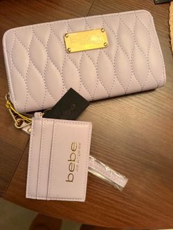 Bebe Quilted Wallet and Card Holder Set