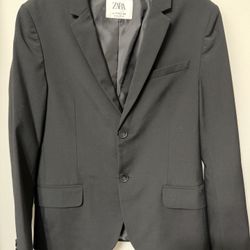 Boys’ Zara Classic Black Blazer / Suit Jacket – Size 11-12 (CM 152)