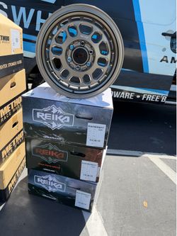 (Set of 4) Reika R35V Rambler Van 17x8 6x130 +35mm Bronze Wheels Rims 17" Inch