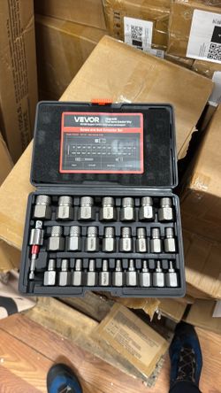 Screw Extractor Set, 27 Pieces Hex Head