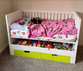 Ikea toddler bed with mattress and bedding sets