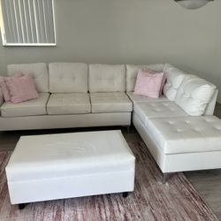 Couch With 3 Coffee Tables 
