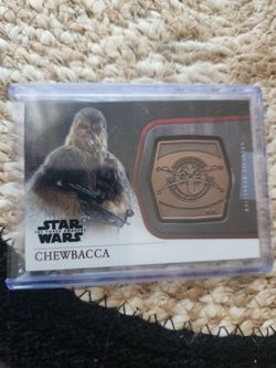 Chewbacca bronze medalion card