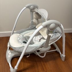 Ingenuity ConvertMe 2-in-1 Compact Portable Automatic Baby Swing