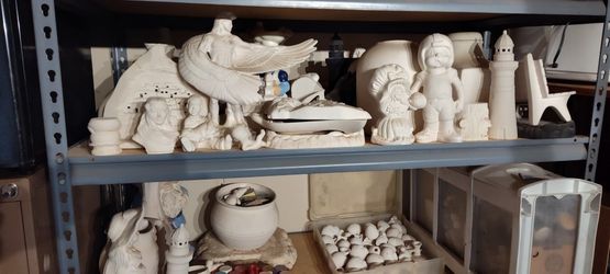 Ceramic Pieces And Paint