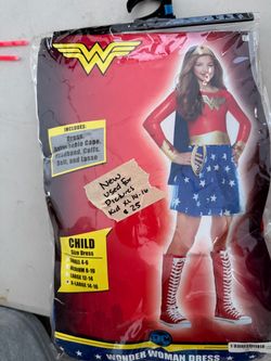 Wonder women costume child 14-16