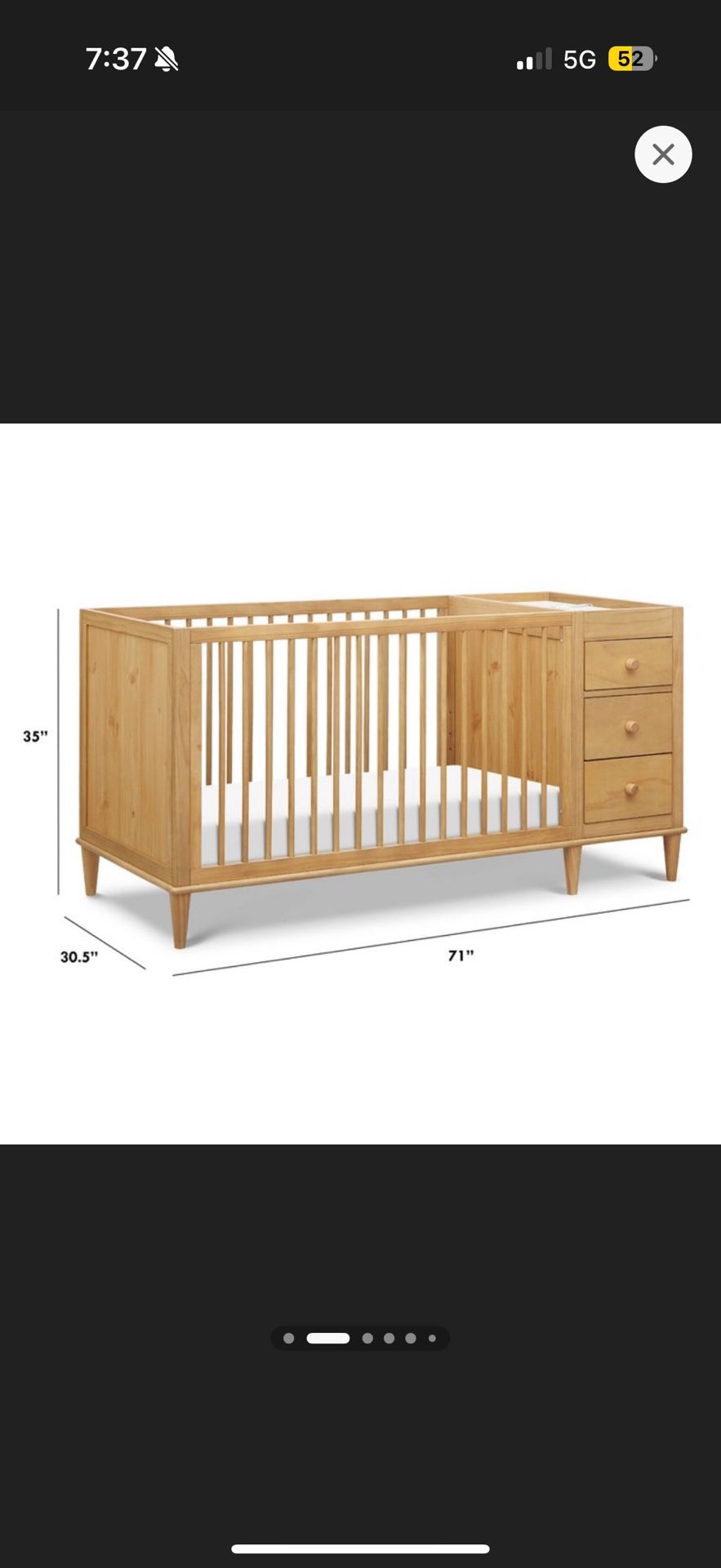 DaVinci Marley convertible 3-in-1 Crib And Changing Combo