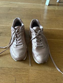 Women's Rose Gold Skechers Sneakers