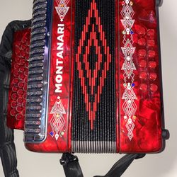 Montanari 3112 MG Accordion EAD Red