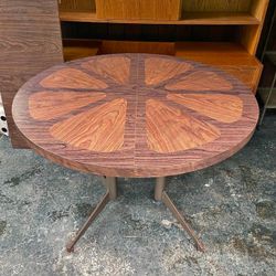 1960s Mid Century B. Brody BOrange Slice Table