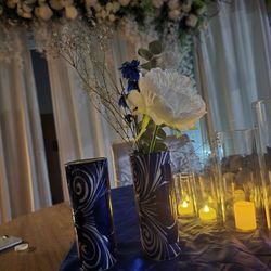 Blue Center Pieces Vases