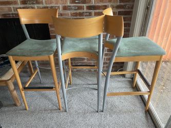 Three Roche Bobois barstools