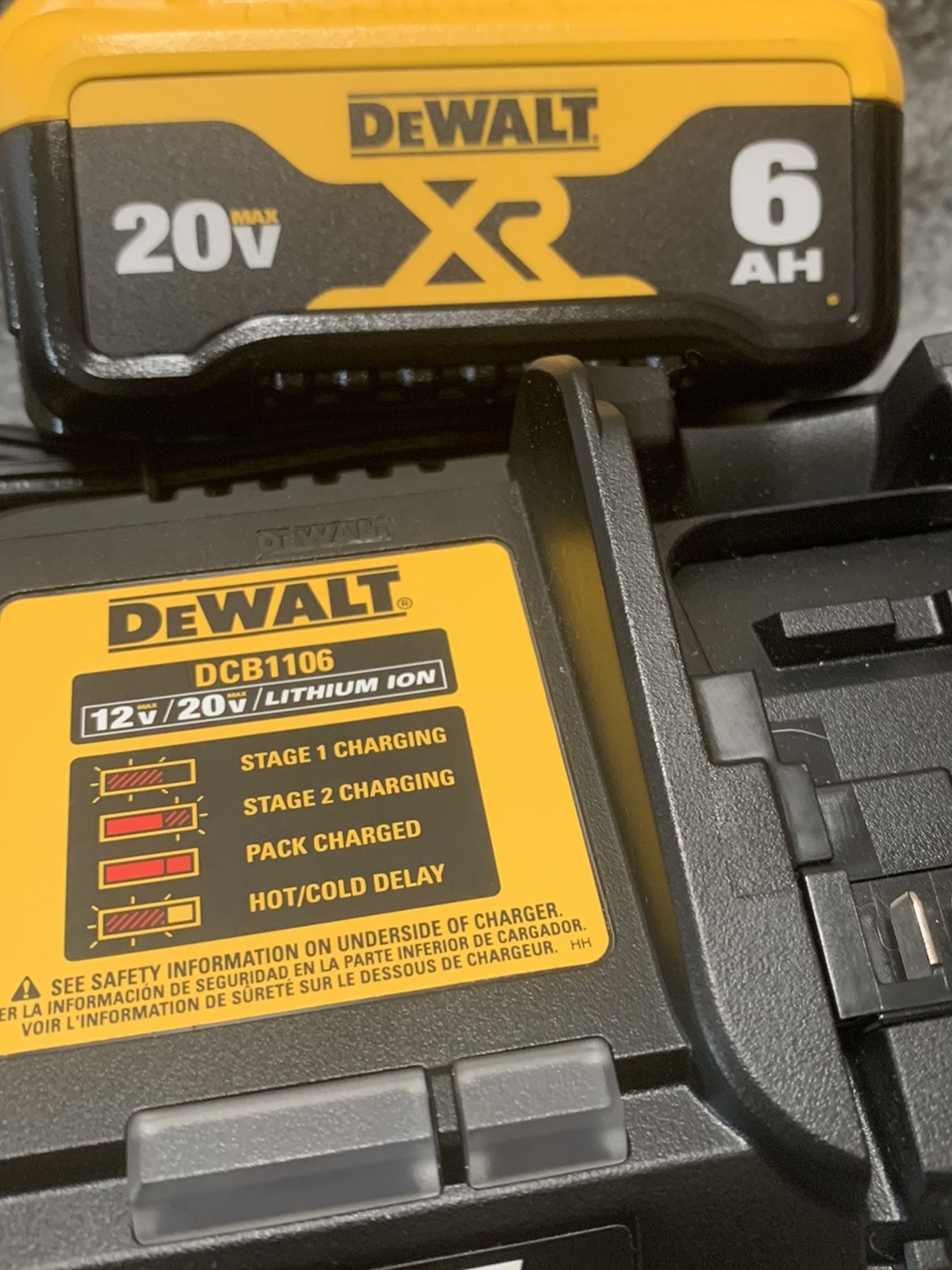 Brand NEW - Dewalt 6.0 AH Battery And 6 Amp Charger - Free Delivery 🚛