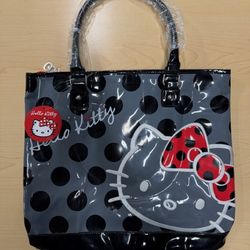 Hello Kitty Polka Dot Bow Tote Bag