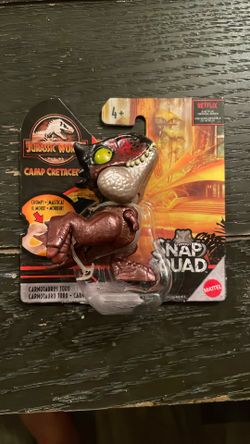 CARNOTAURUS TORO SNAP SQUAD CAMP CRETACEOUS - Jurassic World