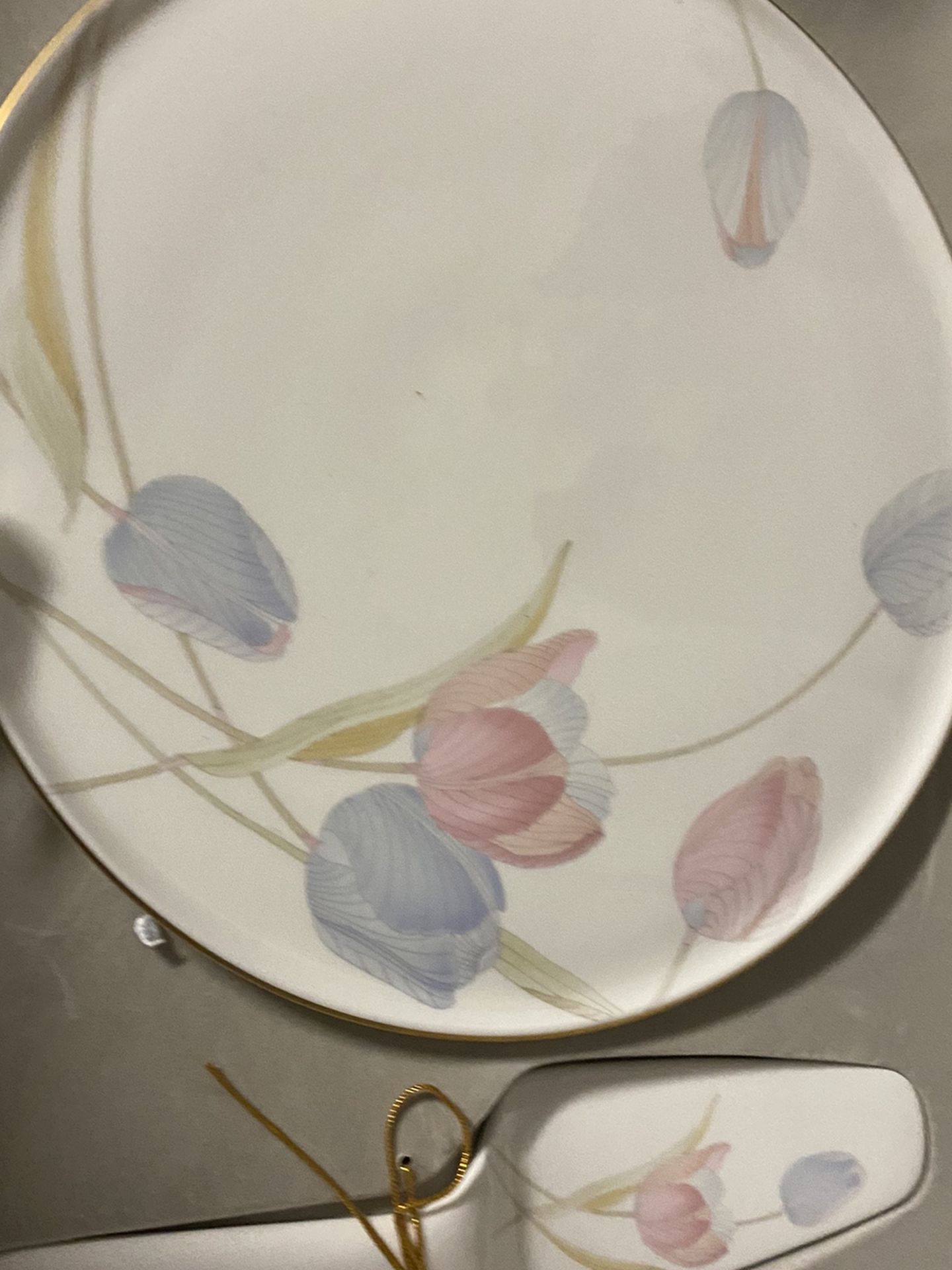 Mikasa Swiss Garden Cake Plate And Server