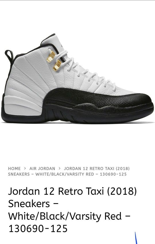 Jordan's Retro 12s