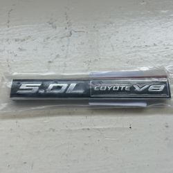2 Pack 5.0L Coyote V8 Emblems Badge