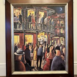 LARGE UTTERMOST OIL REPRODUCTION PAINTING 