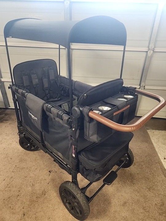 Wonderfold W4 LUXE Stroller Wagon (Black)