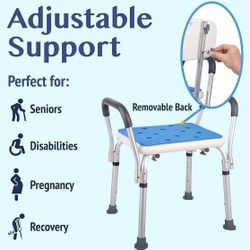 Shower Chair for Inside Shower Bath Chair and Medical Grade Shower Seat for Seniors, T24