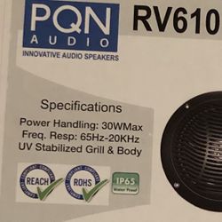 PQN Waterproof Dual Cone Speakers 