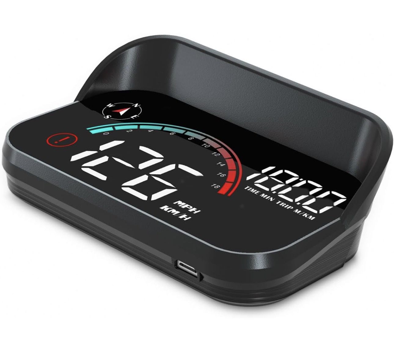 Windshield Speedometer Projector, Digital Speedometer for Car GPS Speedometer with Speed, Overspeed, Heads Up Display for Cars Suitable for All Vehicl