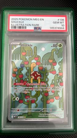2025 Pokemon Mega Evolution Shuckle Illustration Rare 2025 PSA 10
