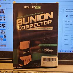 Healcrux Bunion Corrector For Men /Women 2pc Adjustable -Factory Sealed