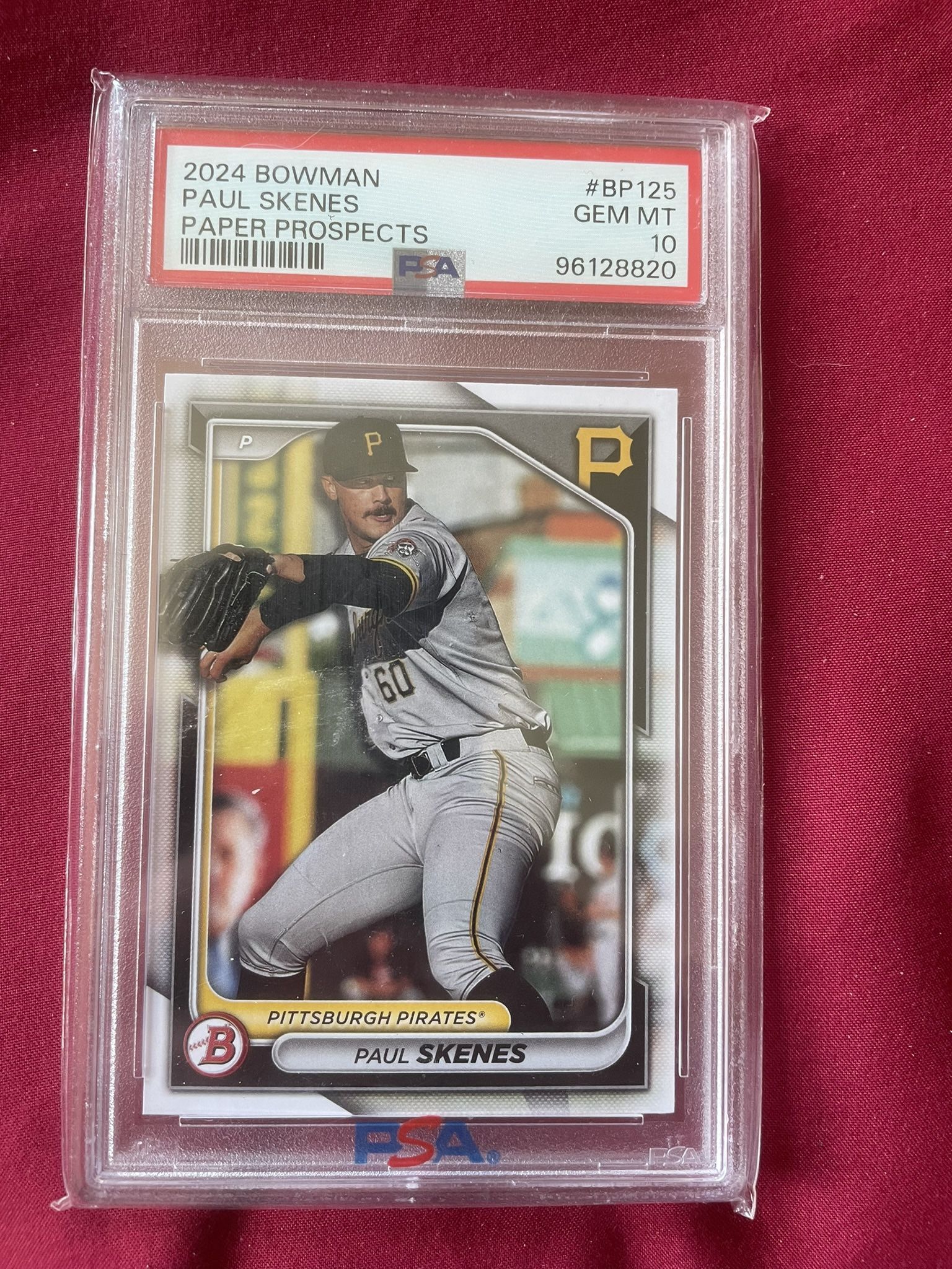 2024 Bowman Prospects Paul Skenes #BP-125 RC (PSA 10)