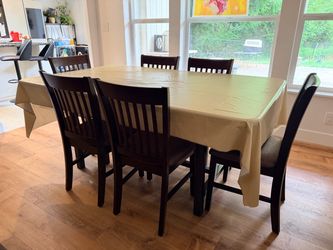 Dining table and chairs