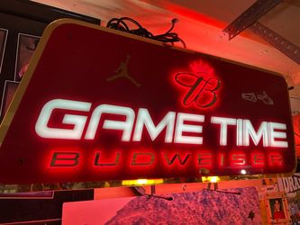 Budweiser Game Time Neon Bar Sign