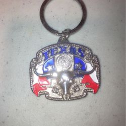 Texas Bull Keychain 