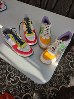 Nike Air Force 1 Multicolor Sneakers – 2 Pairs